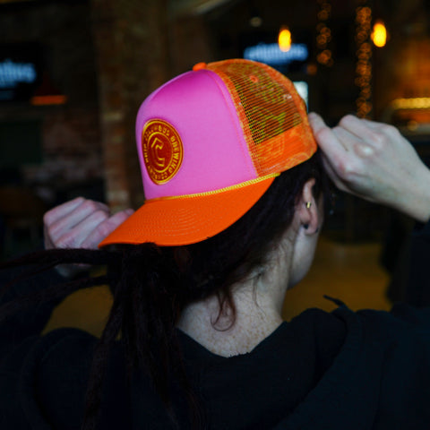 Pink Panel Trucker Hat