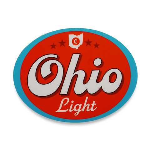 Ohio Light Oval Sticker